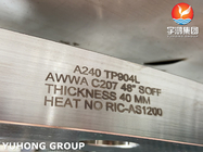 El acero de ASTM A240 F904L AWWA C207 ensancha los rebordes forjados de acero inoxidables