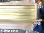 Enfriamiento de generador de cobre amarillo inconsútil de los tubos de los tubos ASTM B111 C44300 el Ministerio de marina de la aleación de níquel de cobre Raditor