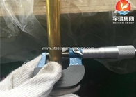 Tubo de intercambiador de calor ASTM B111 UNS C44300, UNS C68700 Tubo sin costuras de aleación de cobre