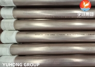 Tubo de cobre recto de la aleación de níquel del tubo de caldera ASTM B111 O61 C70600 C71500