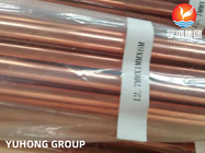Tubo de condensador de tubo sin soldadura de aleación de níquel y cobre de ASTM B111 / ASME SB111 UNS C12200