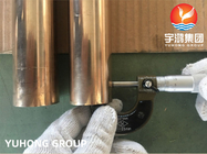 Tubo inconsútil de la aleación de níquel de cobre de ASTM B466 C70600/ASME SB466 para el cambiador de calor Marine Use.