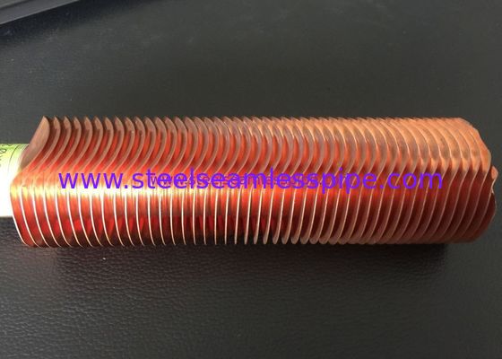 los 25.4MM 1" tubería de cobre aletada CuNi 90/10 tipo UNS12200/UNS14200 de la forma