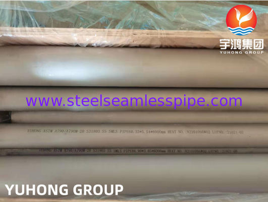 Tuberías de acero inoxidables a dos caras estupendas de ASTM A790/A790M-20 UNS S31803