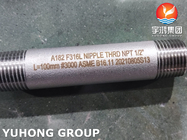 ASTM A182 F316L CL3000 de acero inoxidable roscó la colocación para el uso de alta presión