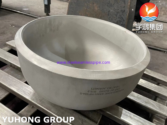 ASME SA403 WP304-S Cap de acero inoxidable de gran tamaño 40 pulgadas Butt Seld Pipe Fitting PT