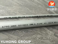 Resistencia a la corrosión de acero inoxidable del tubo del duplex estupendo SMLS de ASTM A790 S31803 alta