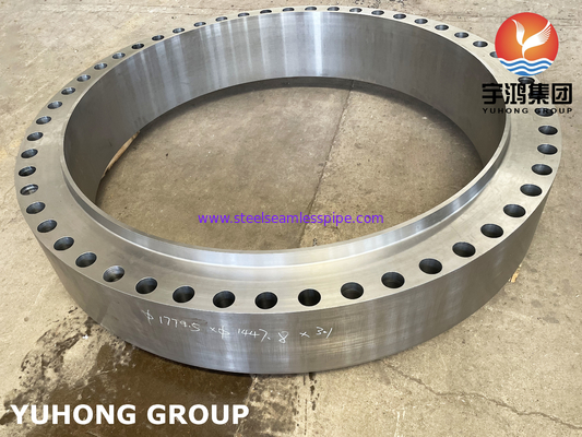 A105 Flange de circunferencia de acero al carbono forjado, flange de cuerpo para recipientes a presión con buena durabilidad