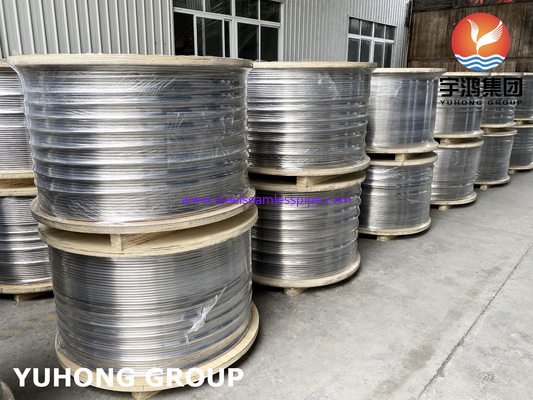 Tubos de bobina de acero inoxidable recocido brillante, ASTM A213 / A269 SS304 / SS316L
