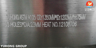 Resbalón del acero de carbono de ASTM A105 en el reborde pintado negro forjado cara plana