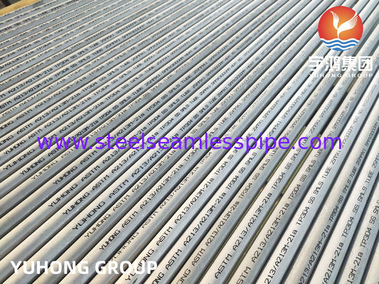 ASTM A213 TP304 Tubo sin costuras de acero inoxidable encurtido y recocido para intercambiadores de calor y calderas