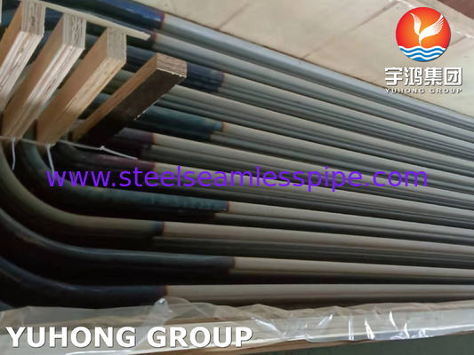 Tubo de intercambiador de calor con curva en U de acero inoxidable ASTM A213 TP317L 100% ET