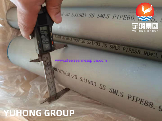 Tubería de acero inoxidable súper dúplex ASTM A928 / ASTM A790 UNS S32750 ( 2507)