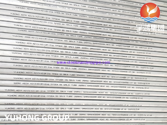 ASTM A213 TP304 1.4301 Tubo sin costura austenítico para altas temperaturas