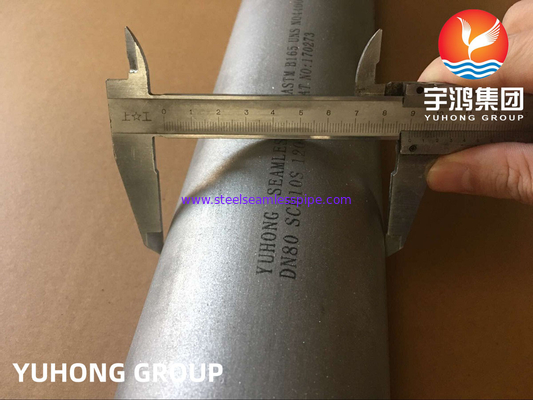 ASTM B165 Monel 400 N04400 Tubo sin costura de aleación de níquel para agua de mar