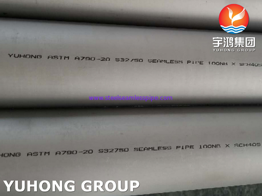 Tubería de acero inoxidable súper dúplex ASTM A928 / ASTM A790 UNS S32750 ( 2507)