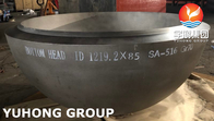 Casquillo de extremo principal elíptico de acero de carbono de ASME SA516 Gr.70/extremo del plato para el recipiente del reactor