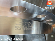 Válvula de acero inoxidable de la caldera del cambiador de calor del reborde ASTM A240 GR F904L UNS N08904