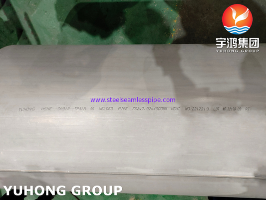 ASME SA312 TP317L 1.4438 Tubo soldado para servicio de alta temperatura