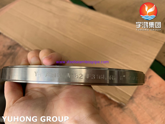 Buena resistencia a la corrosión ASTM A182 F316L Flange de gafas forjadas