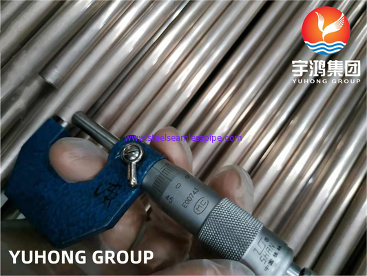 90/10 Tubo sin costuras de aleación de cobre-níquel, ASTM B111 C70600, Aplicable en ingeniería marina y marina