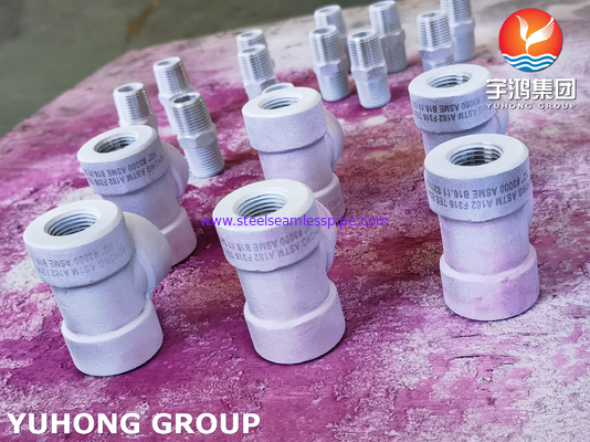 CODO forjado de acero inoxidable de la camiseta del interruptor de las colocaciones 3000# 6000# ASME B16.11 NPT