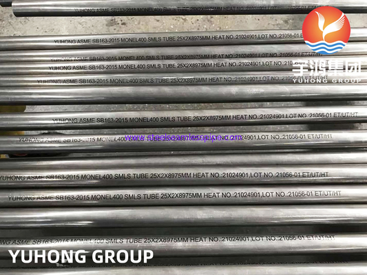 Tubo sin costura de aleación de níquel, ASTM B163 MONEL 400 (UNS N04400) para aplicaciones de alta precisión