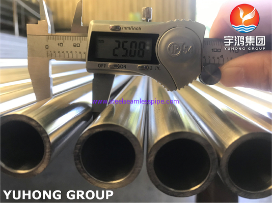 Tubo sin costura de acero inoxidable recocido brillante A269 TP316 TP316L / TP316Ti Para la industria alimentaria