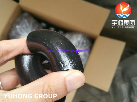Accesorios sin costuras de superficie de aceite negro de acero carbónico ASTM A234 WP9 WP11, Codo,Tee,Cap,Pintura negra para petróleo y gas