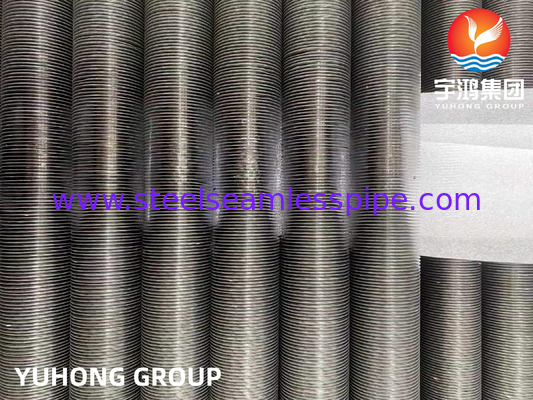 ASME SB163 UNS N04400 Tubo de aleta de tipo G de aleación de níquel incrustado con aletas de aluminio