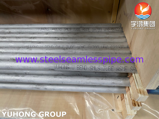 Tubo de doble acero SMLS U Bend ASME SA789 UNS S32205 para intercambiador de calor