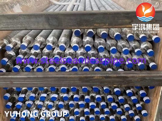 Tubo aleteado tipo G extruido de aleación de níquel ASME SB163 N04400 25x2x9000MM AL99.5 Aplicación en intercambiador de calor