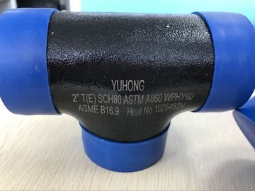 Colocaciones de la soldadura de extremo de ASTM A860 WPHY 60, camiseta igual 1&quot; SCH40 BW B16.9