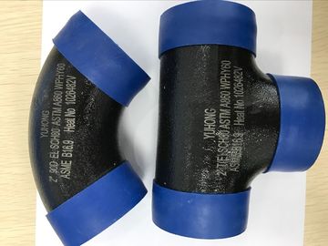 Colocaciones de la soldadura de extremo de ASTM A860 WPHY 60, camiseta igual 1&quot; SCH40 BW B16.9