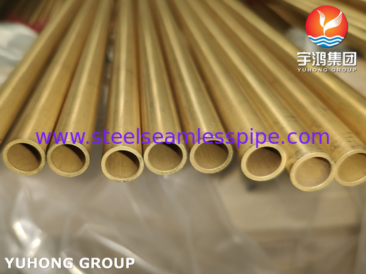 Exchanger de calor sin costura y tubo de caldera de latón de aluminio ASTM B111 C68700