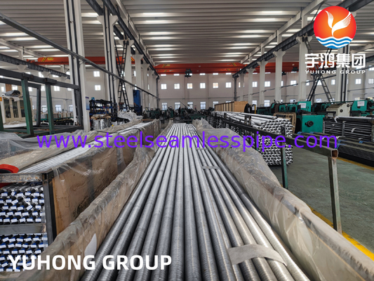 Tubo de acero al carbono ASTM A179 con aletas de aluminio, tubo con aletas de tipo G incorporado para intercambiador de calor
