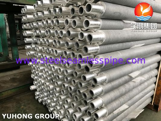 TP304 Tubo de aleta extrudida de acero inoxidable con aleta de aluminio para economizador
