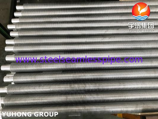 TP304 Tubo de aleta extrudida de acero inoxidable con aleta de aluminio para economizador