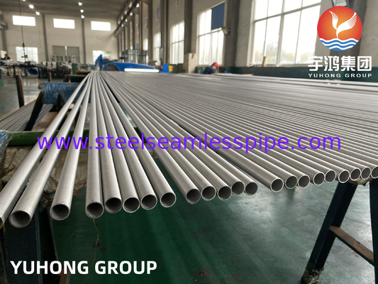 Tubo de acero inoxidable recocido brillante TP304, TP347, TP316, TP316L, TP316Ti con prensado en frío.