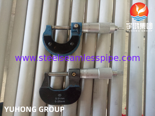 Tubo de acero inoxidable recocido brillante TP304, TP347, TP316, TP316L, TP316Ti con prensado en frío.