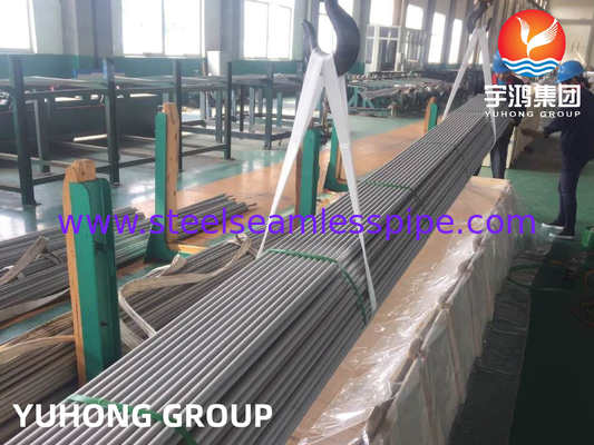 Tubo intercambiador de calor de acero inoxidable ASTM A213 TP304 304L TP317 TP321 con alto rendimiento, recocido en escabeche, extremo liso
