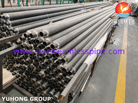 Tubo de acero al carbono ASTM A179 con aletas de aluminio1060, tubo con aletas de tipo G incorporado