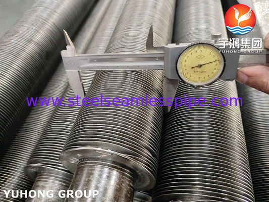 Tubo de acero al carbono ASTM A179 con aletas de aluminio1060, tubo con aletas de tipo G incorporado