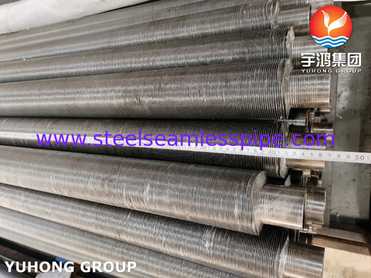 Tubo de acero al carbono ASTM A179 con aletas de aluminio1060, tubo con aletas de tipo G incorporado
