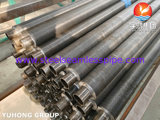 Tubo de acero al carbono ASTM A179 con aletas de aluminio1060, tubo con aletas de tipo G incorporado
