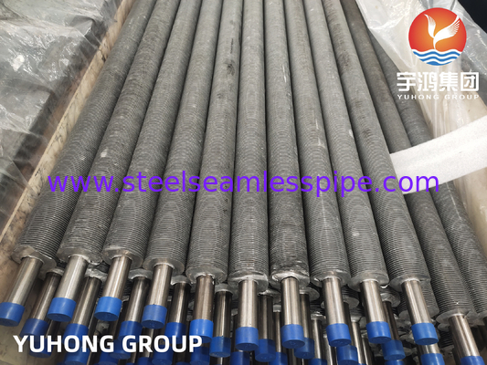 Tubo extrudido de aleta de acero inoxidable Tubo de aleta ASME SA249 TP304 Aluminio1060 Radiador intercambiador de calor Refrigerador de aire Aplicación