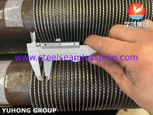 Tubo de aleta dentada ASTM A335 Gr. P9 Tubo de aleta de intercambiador de calor HFW de aleación de acero