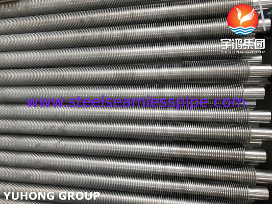 ASTM A312 ASME SA312 Tubo de aleta extrudido de metal combinado de acero inoxidable para intercambiador de calor