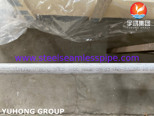 Tubo de intercambiador de calor sin costura de acero inoxidable dúplex ASTM A789 / ASME SA789 S32205