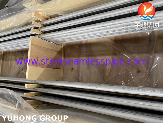 Tubo de intercambiador de calor sin costura de acero inoxidable dúplex ASTM A789 / ASME SA789 S32205